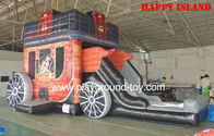Terbaik Mobil Tema Anak Inflatable Bouncer Slide Dengan 0.55mm PVC Untuk Amusement Park RQL-00304 for sale