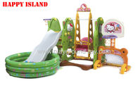 Terbaik Colorful Mainan Playground Anak Dengan Ball Pool, Football Gate, Bayi Ayunan for sale
