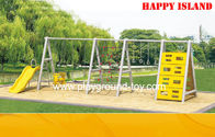 Cina Childrens swing Set Panjang Disesuaikan Anak Swings Set Dengan Climbing Bingkai RHA-15903 distributor