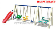 Cina Gelombang Plastik Slide Anak swing Set, Set swing terbuka Untuk Taman RHA-15803 distributor
