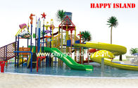 Cina Kustom 12.5m Galvanized baja Renang Water Slides Untuk Amusement Park distributor