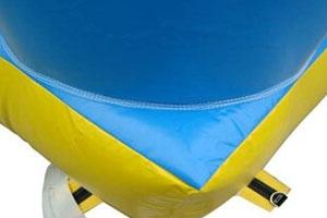Slide biru Anak Inflatable Air Dengan Oxford Kain Dan PVC Coating RQL-00204