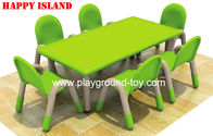 Terbaik TK PP Plastik Rectangular Table Untuk Nursery Sekolah Anak for sale