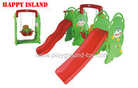 Cina 3 In 1 Anak Luar Slide Mainan Multifungsi Plastik Anak Dan swing Colorful Bayi swing Slide Set distributor