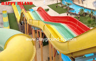Multi-Slides Rainbow GRP Water Park Peralatan, Custom Water Slides Dari Top Water Park Classic for sale