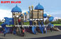 Merah Biru Kuning terbuka Playground Peralatan Untuk Taman 1040 x 550 x 540 supplier